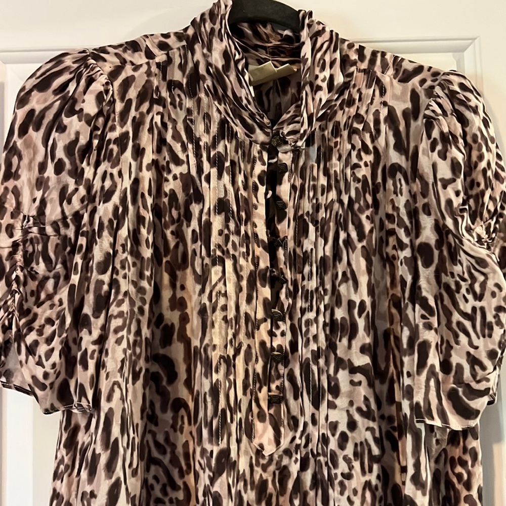 MAEVE blouse. Animal print. Size 10.